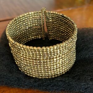 Gold cuff bracelet